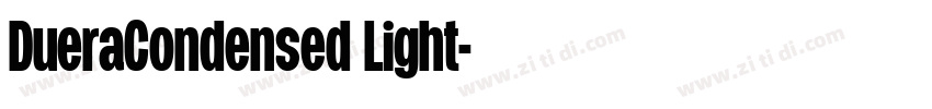 DueraCondensed Light字体转换